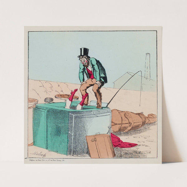 Au secours Monsieur Pamphile, je sens un rat..Un rat by Moloch (Alphonse Hector Colomb)