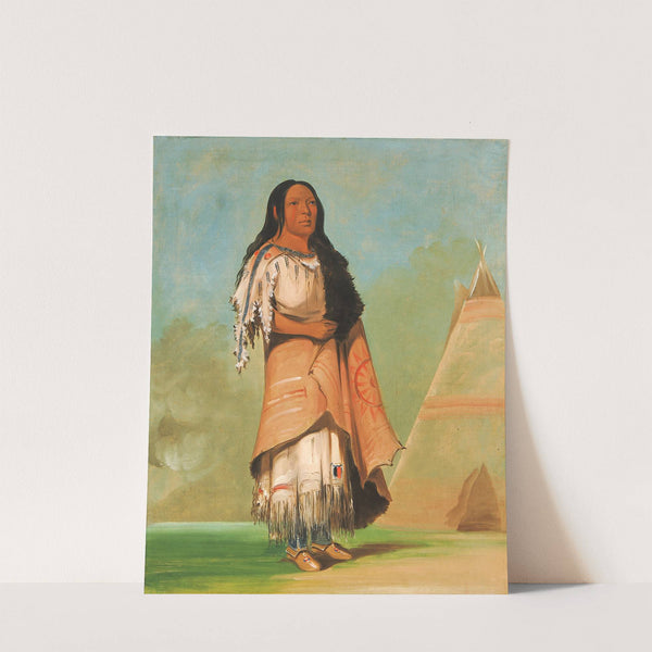 Ah&#039;-Kay-Ee-Pix-En, Woman Who Strikes Many by George Catlin