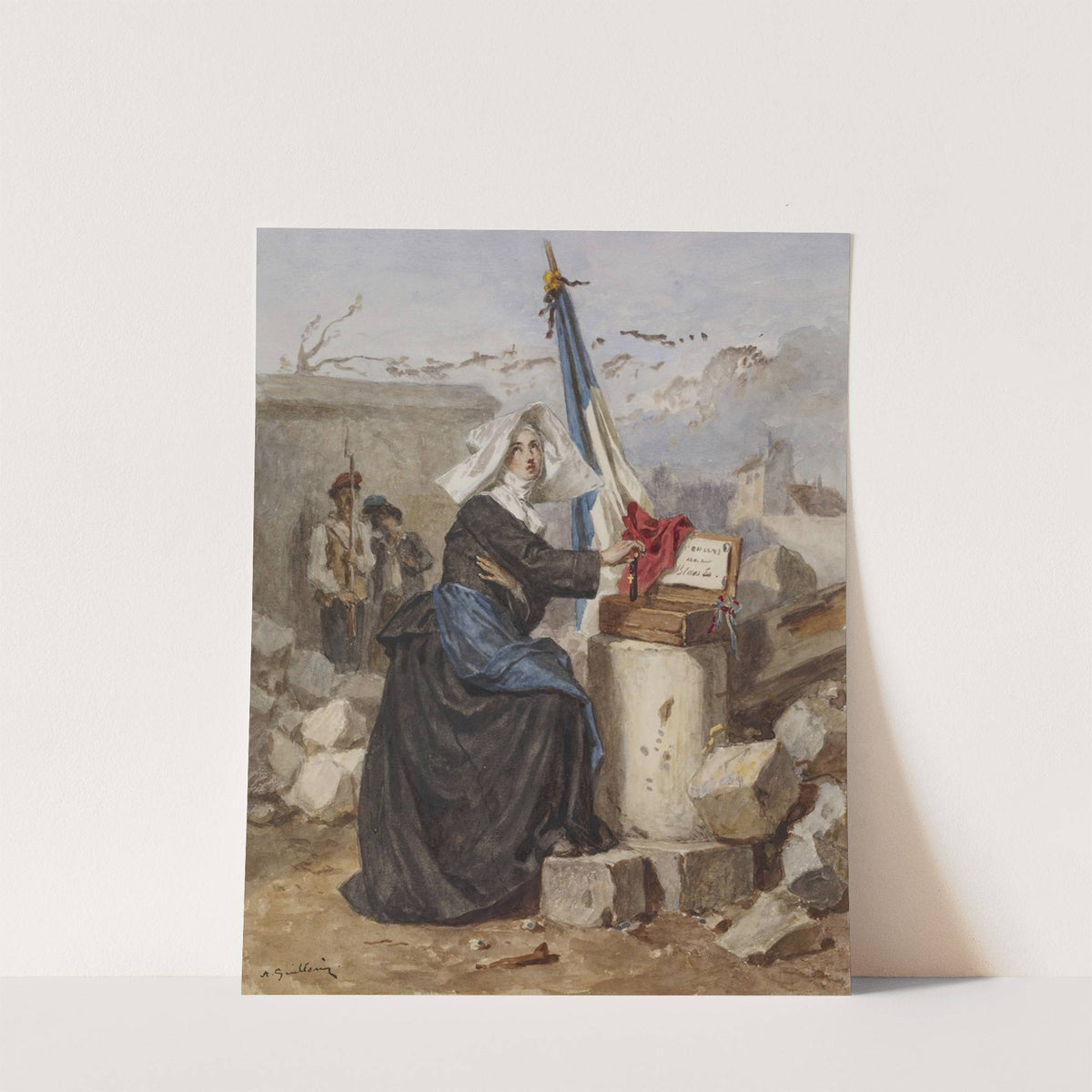Aid for the Wounded (Sister of Charity) by Alexandre-Marie Guillemin