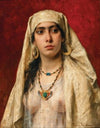 Ajuscha, an Oriental Woman with a Scarab Necklace