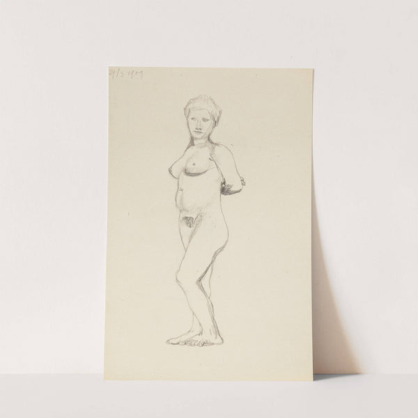 akt stojącej kobiety (1909) by Adolf Sternschuss