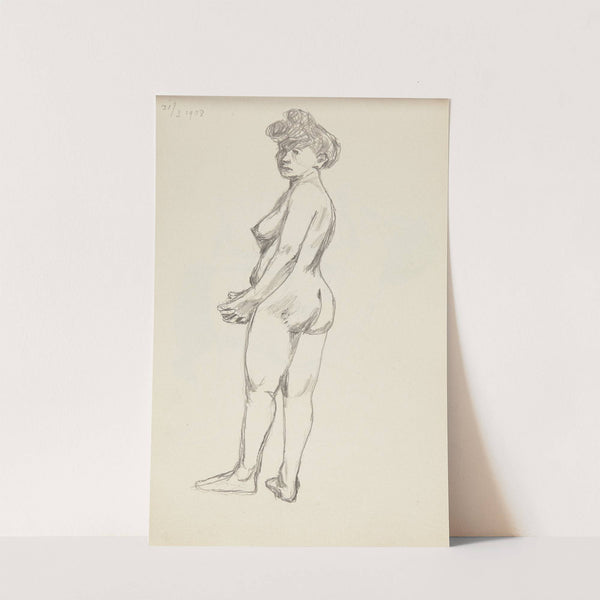 akt stojącej kobiety (1908) by Adolf Sternschuss