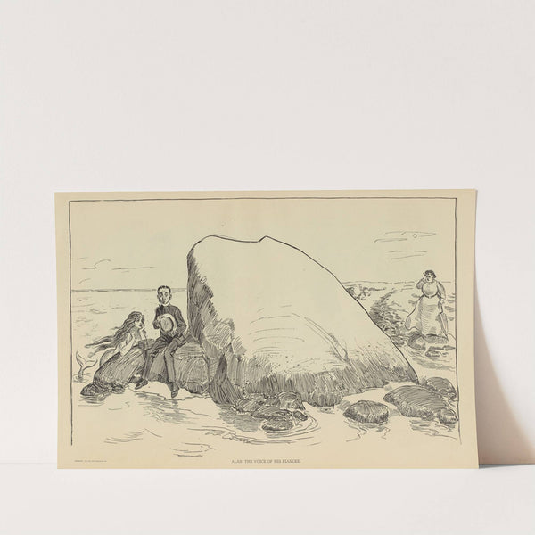 Alas! The voice of his fiancée (1900-1905) by Charles Dana Gibson