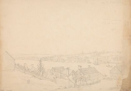 Albany from the hill at Bath