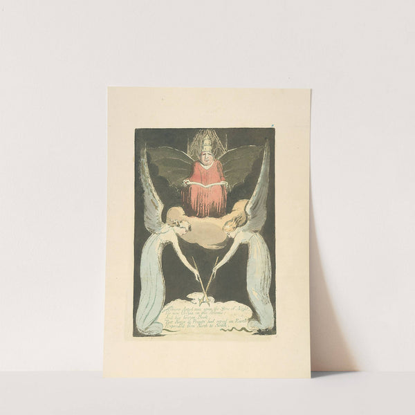 Albions Angel rose upon.... by William Blake