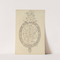 Album de chiffres &amp; monogrammes couronnes de noblesse, françaises et etrangères Pl.077 by Ch Crouvezier
