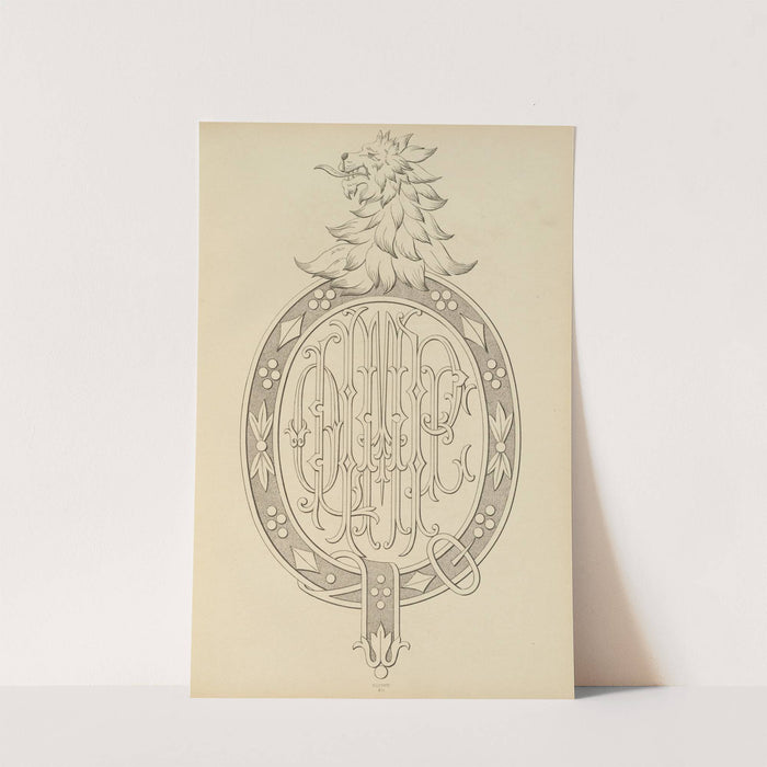 Album de chiffres &amp; monogrammes couronnes de noblesse, françaises et etrangères Pl.077 by Ch Crouvezier