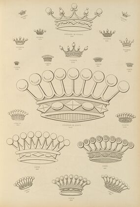 Album de chiffres & monogrammes couronnes de noblesse, françaises et etrangères Pl.079 — size preview