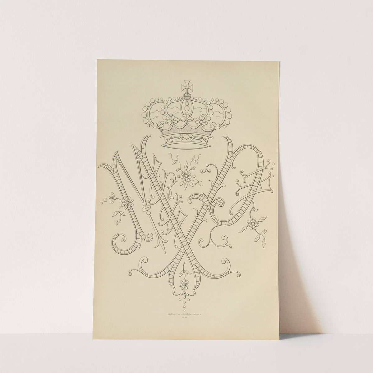 Album de chiffres &amp; monogrammes couronnes de noblesse, françaises et etrangères Pl.094 by Ch Crouvezier