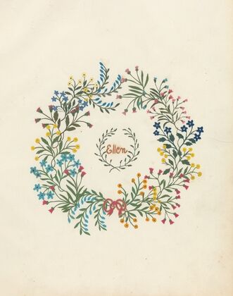 Album of cut-paper flowers Pl.02