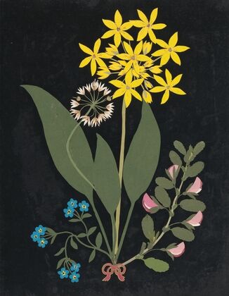 Album of cut-paper flowers Pl.04