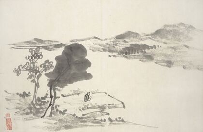 Album of Fifteen Ink Paintings Pl.01
