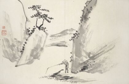 Album of Fifteen Ink Paintings Pl.09