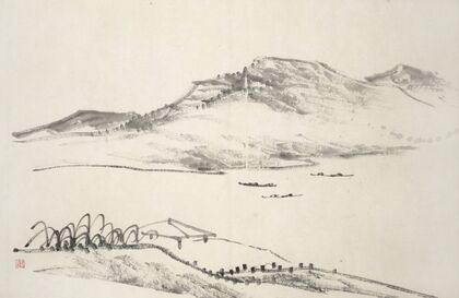 Album of Fifteen Ink Paintings Pl.12
