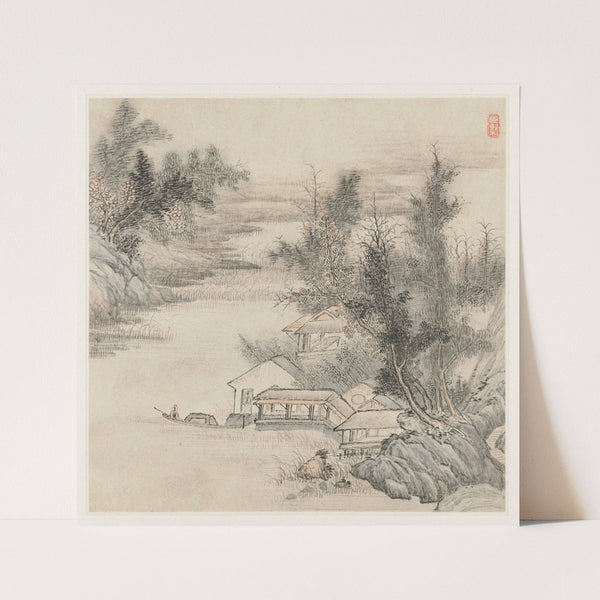 Album of Landscapes; Leaf 2 (1677) by Wang Gai