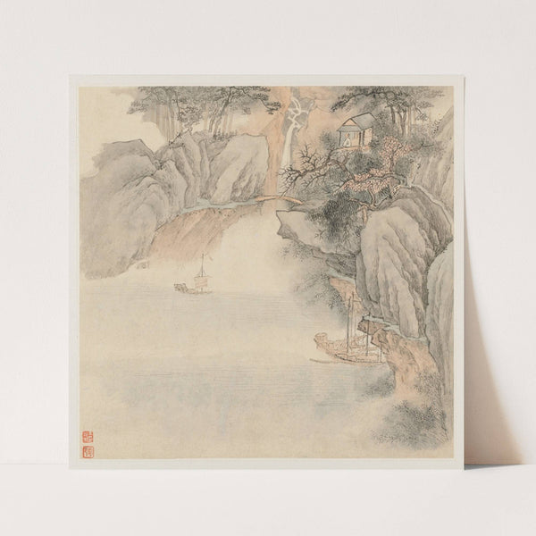 Album of Landscapes; Leaf 4 (1677) by Wang Gai