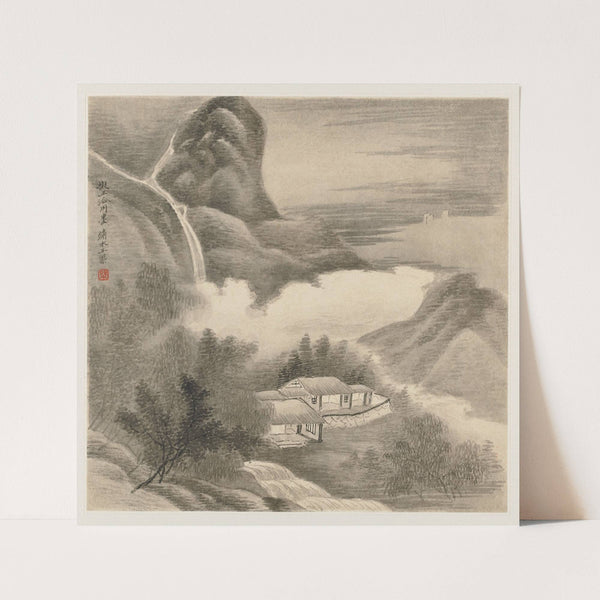 Album of Landscapes; Leaf 5 (1677) by Wang Gai