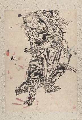 Album of Sketches by Katsushika Hokusai and His Disciples Pl.06 (19th century)
