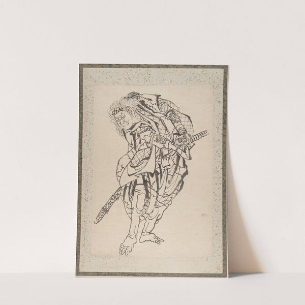 Album of Sketches by Katsushika Hokusai and His Disciples Pl.12 (19th century) by Katsushika Hokusai