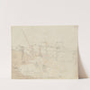 Album with Views of Rome and Surroundings, Landscape Studies, page 06a: &quot;Rome von der Porta St. Paolo&quot; by Franz Johann Heinrich Nadorp