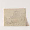 Album with Views of Rome and Surroundings, Landscape Studies, page 07a: &quot;Villla Barberini in Rome&quot; by Franz Johann Heinrich Nadorp