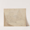 Album with Views of Rome and Surroundings, Landscape Studies, page 08a: &quot;Porta St. Paolo&quot; by Franz Johann Heinrich Nadorp