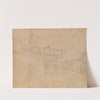 Album with Views of Rome and Surroundings, Landscape Studies, page 26a: Roman Architectural View by Franz Johann Heinrich Nadorp