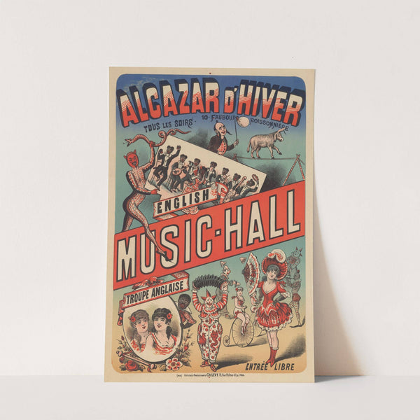 Alcazar d’Hiver… English music-hall. Troupe anglaise (1882) by Imp. Charles Lévy
