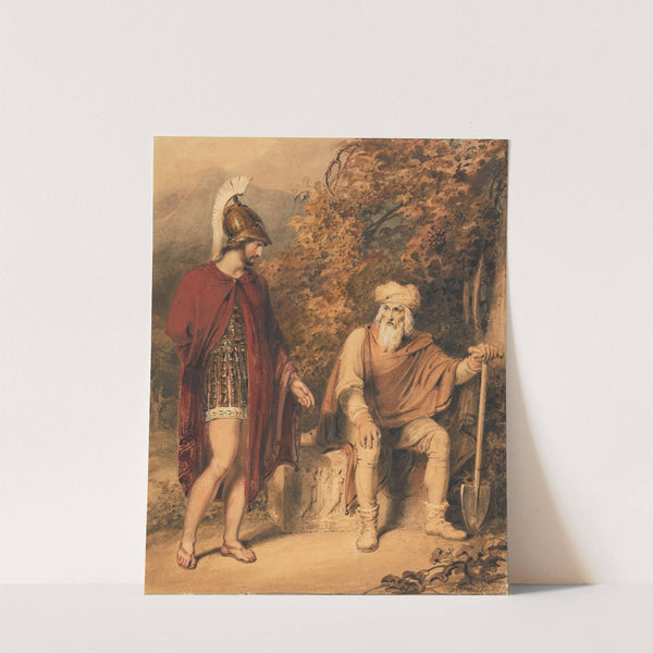 Alcibiades and Timon by Richard Westall