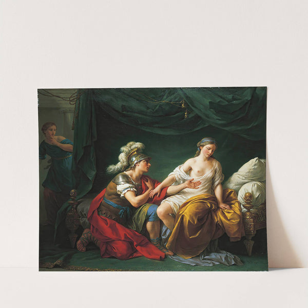 Alcibiades on his Knees Before his Mistress by Louis-Jean-François Lagrenée