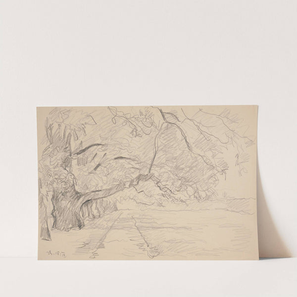 Aleja wysadzana rozłożystymi drzewami (1914-1945) by Ivan Ivanec