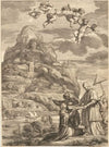 Alexander the Great Carved Into Mount Athos (Nomen idem, at maior virtus, facit ausibus artem) (1666)