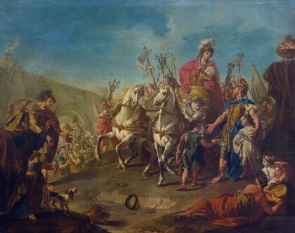 Alexander Triumphant In Babylon