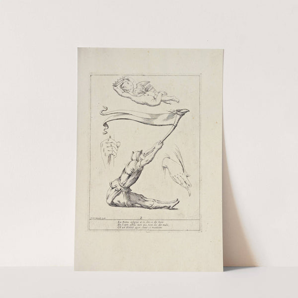 Alfabeto in sogno Pl.24 by Giuseppe Maria Mitelli