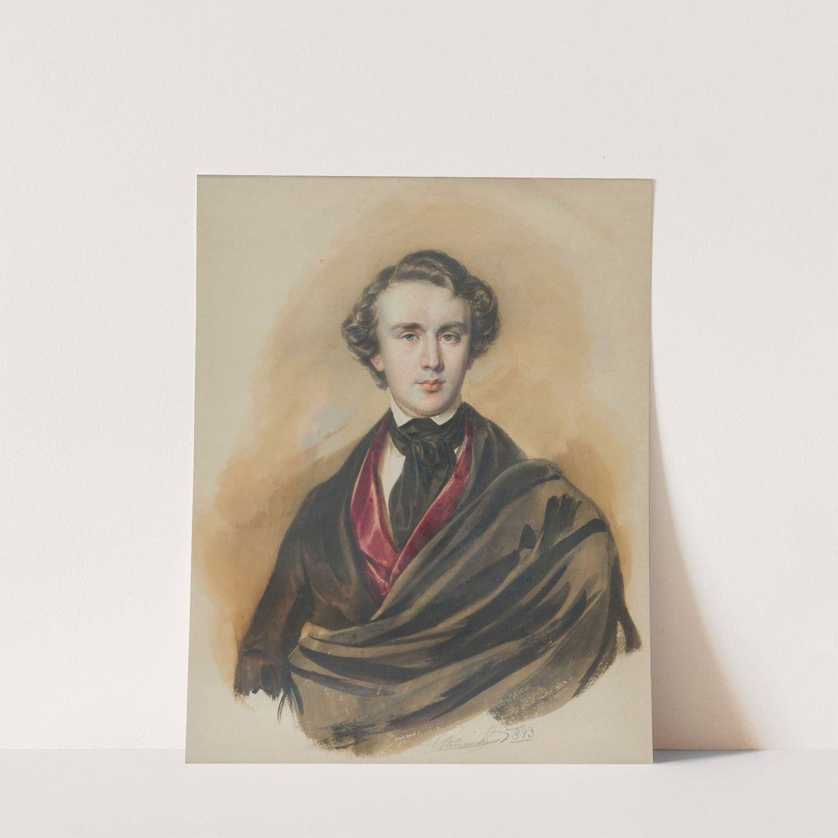Alfred Józef Potocki (1822-1869), syn Alfreda Wojciecha i Józefy z Czartoryskich, II ordynat w Łańcucie (1843) by Jan Nepomucen Glowacki