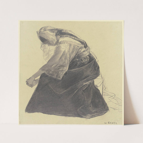 Algerische Jüdin auf dem Friedhof (1877) by Wilhelm Gentz