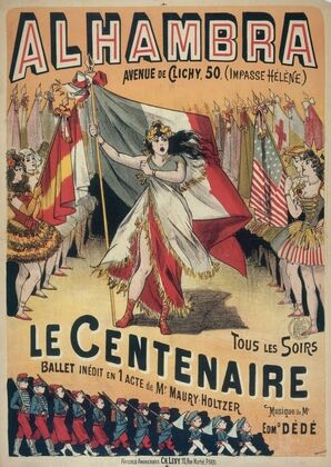 Alhambra Avenue De Clichy,50. (Impasse Helene) Tous Les Soirs Le Centenaire (1889)