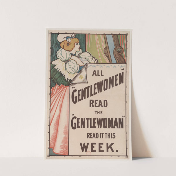 All Gentlewoman read the Gentlewoman (1900) by Marlborough Rewtress &amp; Co lith.