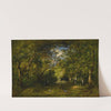 Allée En Forêt, Bûcheronne Courbée Sous Le Poids De Son Fagot, Traces D&#039;eau by Narcisse-Virgile Diaz de La Peña