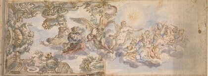 Allegorical Design for a Ceiling Fresco (1650-1700)