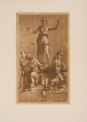 Allegorical drawing of justice