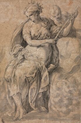 Allegorical Figure (verso)