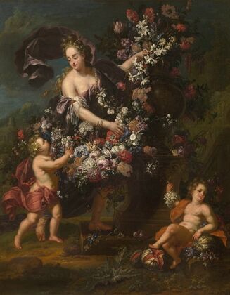 Allegorical Figure with Flowers — size preview