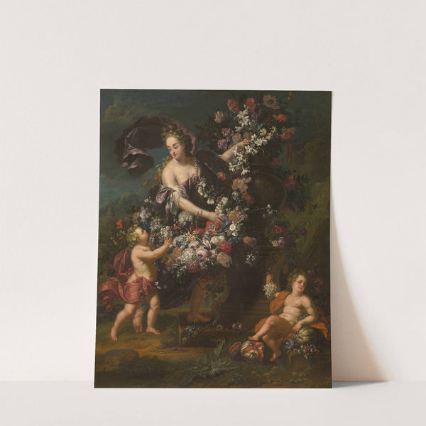 Allegorical Figure with Flowers by Gaspar Peeter Verbruggen the Younger