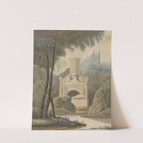 Allegorical grave monument for Louise, Princess of Orange-Nassau (1819) by W. Johnston