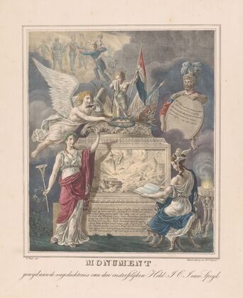 Allegorical grave monument to Jan Carel Josephus van Speijk (1831-1840)