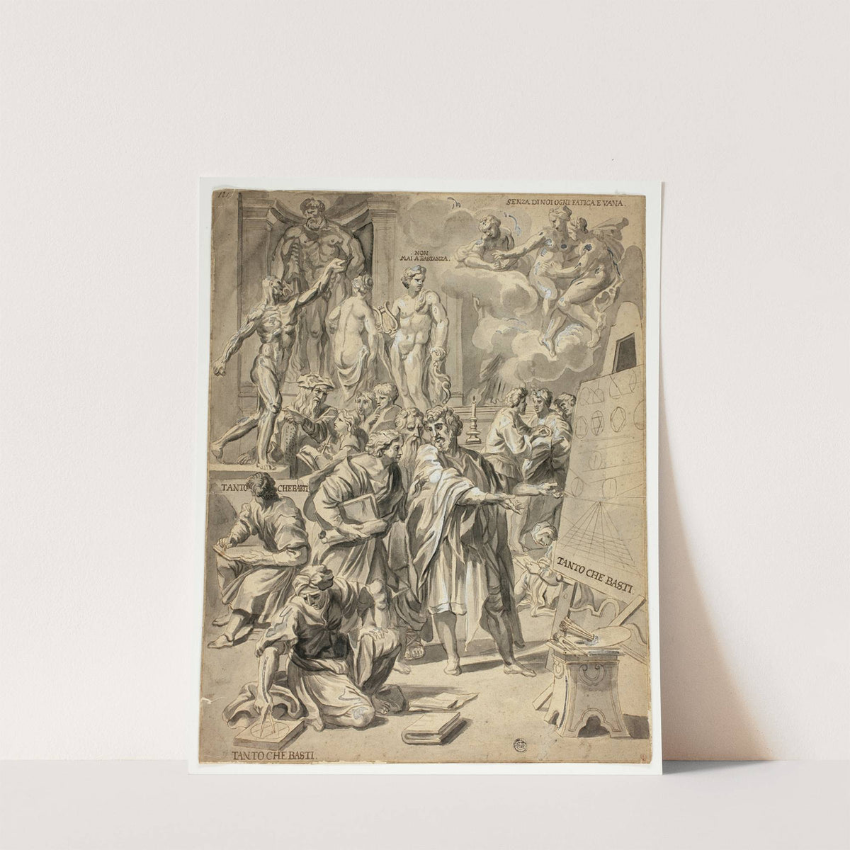 Allegorical Scene in Artist’s Studio by After Carlo Maratti