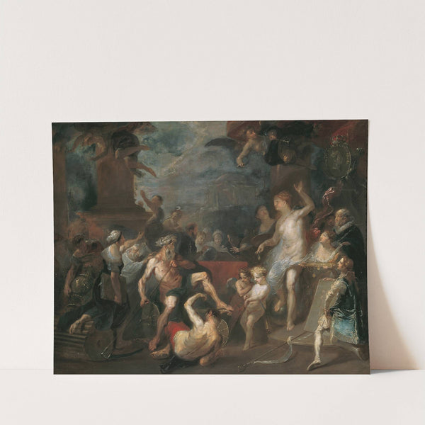 Allegorie auf eine Preisverteilung an der Wiener Akademie unter Wenzel Anton Fürst von Kaunitz-Rietberg (1790) by Franz Anton Maulbertsch