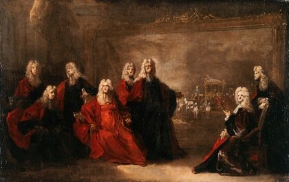 AllÃ©gorie des fianÃ§ailles de Louis XV avec l’infante Marie-Anne-Victoire d’Espagne