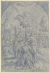 Allegorie, eine Art christlicher Herkules auf dem Scheideweg